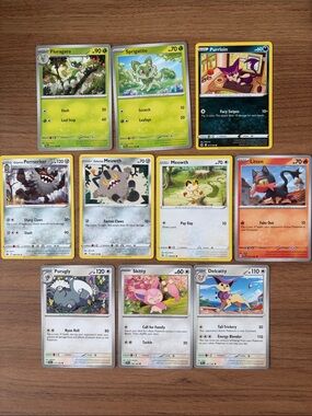 🐱 Cat Pokémon Card Lot | Sprigatito Litten Meowth Perrserker ✨5/$25✨